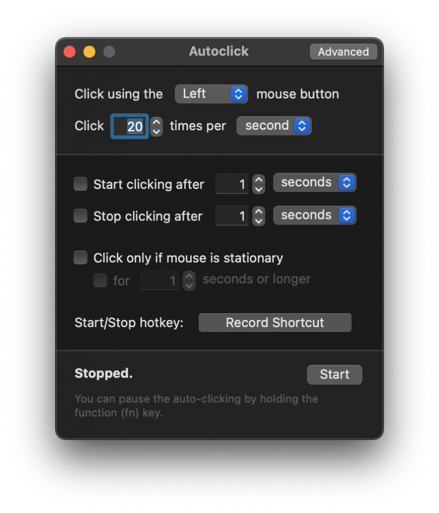 advanced mac auto clicker